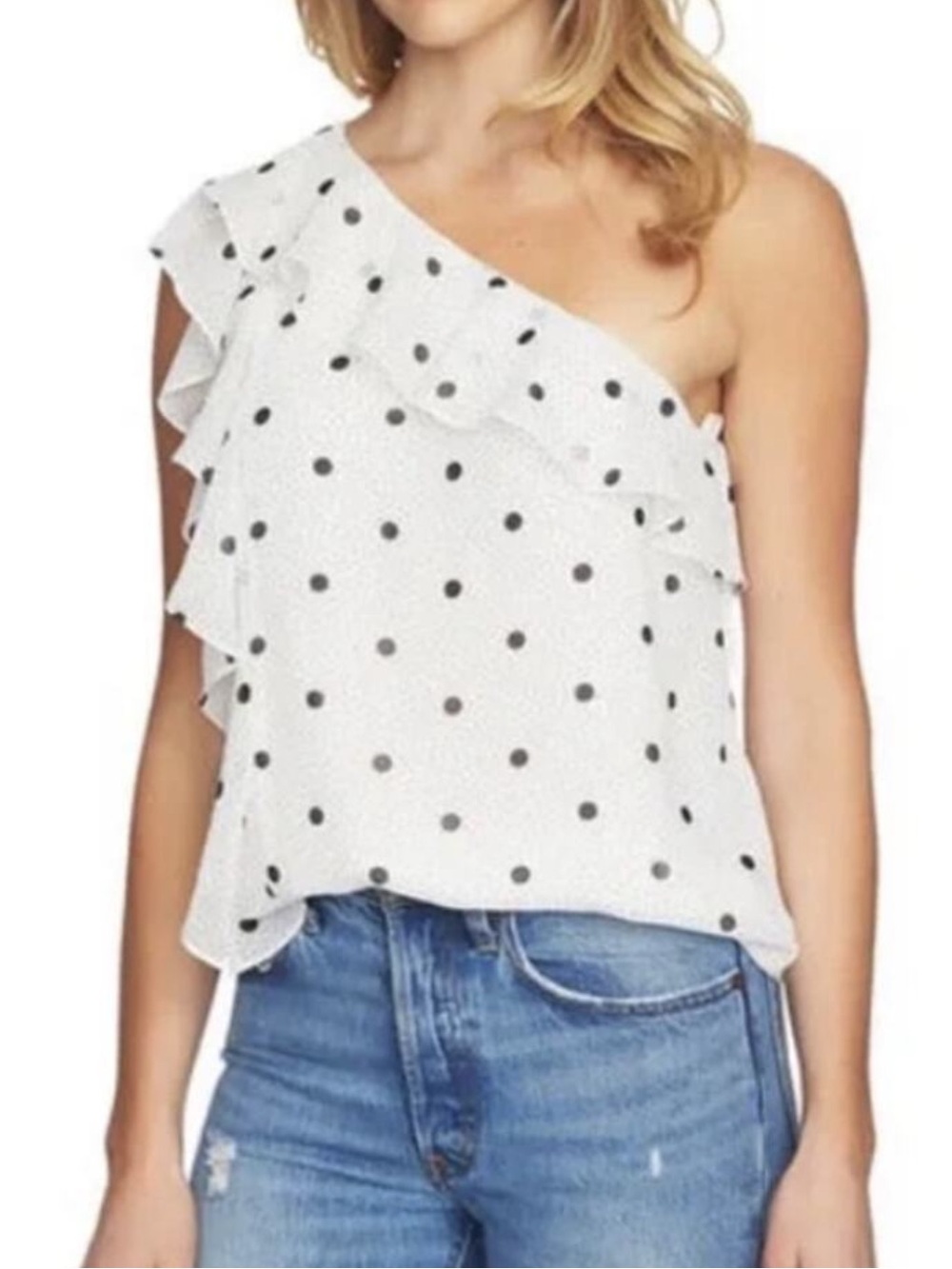 Polka Dot off the shoulder Top